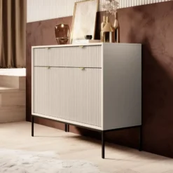 Meubella - Dressoir Navil - Beige - 104 cm