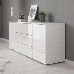 Meubella - Dressoir Pure - Wit - 150 cm