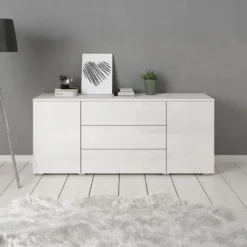 Meubella - Dressoir Pure - Wit - 150 cm