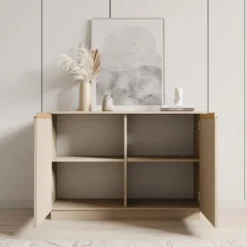 Meubella - Dressoir Remy - Beige - 104 cm