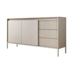 Meubella - Dressoir Saran - Beige - 153 cm