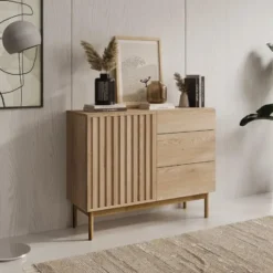 Meubella - Dressoir Storm - Eiken - 106 cm - Met lades