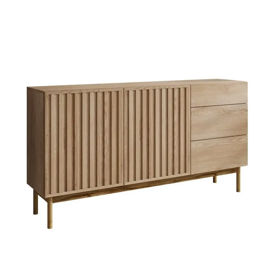 Meubella - Dressoir Storm - Eiken - 159 cm