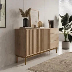 Meubella - Dressoir Storm - Eiken - 159 cm