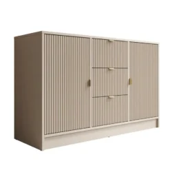 Meubella - Dressoir Tavares - Beige - 118 cm