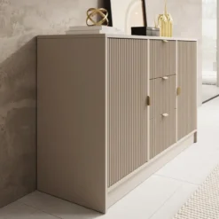 Meubella - Dressoir Tavares - Beige - 118 cm