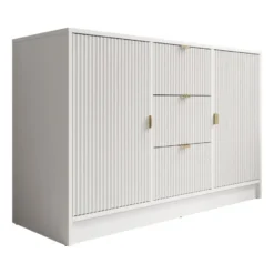 Meubella - Dressoir Tavares - Wit - 118 cm