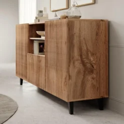 Meubella - Dressoir Vintar - Eiken - 150 cm