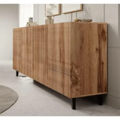 Meubella - Dressoir Vintar - Eiken - 200 cm