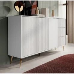 Meubella - Dressoir Winq - Wit - 180 cm