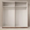 Meubella - Duvano - Kledingkast 2 schuifdeuren - Eiken - 200x61x210 cm
