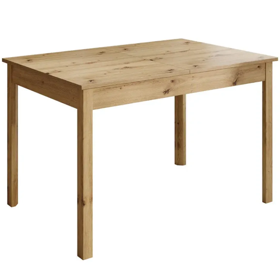 Meubella - Eetkamertafel Steve - Eiken - 160 cm - Uitschuifbaar
