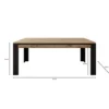 Meubella - Eetkamertafel Trinidad - Eiken - 195 cm