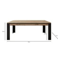 Meubella - Eetkamertafel Trinidad - Eiken - 195 cm