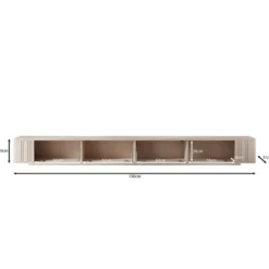 Meubella - Fermano - TV-Meubel - Beige - 300x31x30 cm