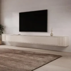 Meubella - Fermano - TV-Meubel - Beige - 300x31x30 cm