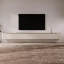 Meubella - Fermano - TV-Meubel - Beige - 300x31x30 cm