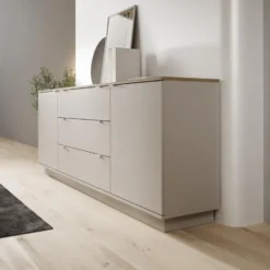 Meubella - Galeno - Dressoir - Beige - 225x41x86 cm