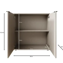 Meubella - Galeno - Dressoir - Beige - 80x34x82 cm