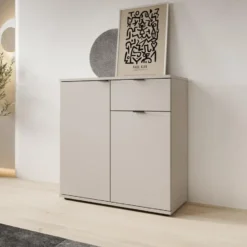 Meubella - Galeno 2 - Dressoir - Beige - 80x34x82 cm