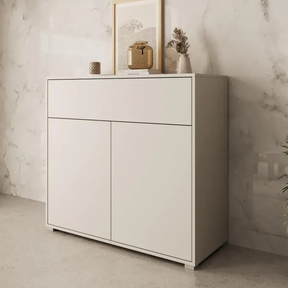 Meubella - Gideon - Dressoir - Beige - 100x40x93 cm