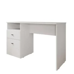 Meubella - Haroa - Bureau - Wit - 127x51x77 cm