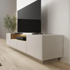 Meubella - Heath - TV-Meubel - Beige - 203x40x43 cm