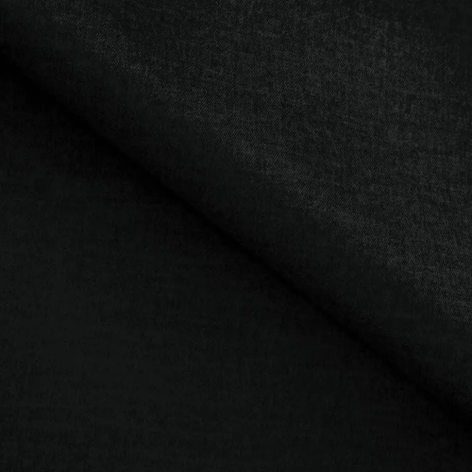 Meubella - Hoekbank Santana - Zwart - Velvet - Rechts