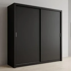 Meubella - Kledingkast Blake - Mat Zwart - 220 cm