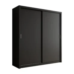 Meubella - Kledingkast Blake - Mat Zwart - 200 cm