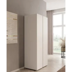 Meubella - Kledingkast Brussel - Wit - 74 cm