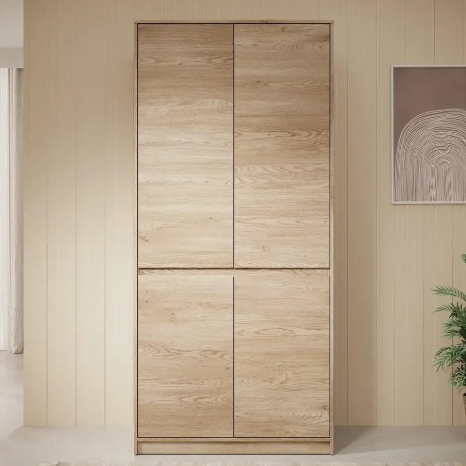 Meubella - Kledingkast Cuarto - Eiken - 91 cm