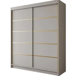 Meubella - Kledingkast Eagle - Beige - 180 cm