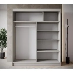 Meubella - Kledingkast Eagle - Beige - 180 cm