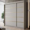 Meubella - Kledingkast Eagle - Beige - 200 cm