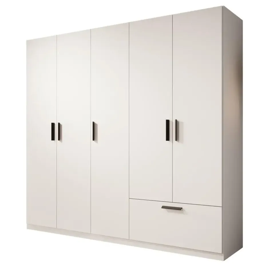Meubella - Kledingkast Lillian - Wit - 225 cm