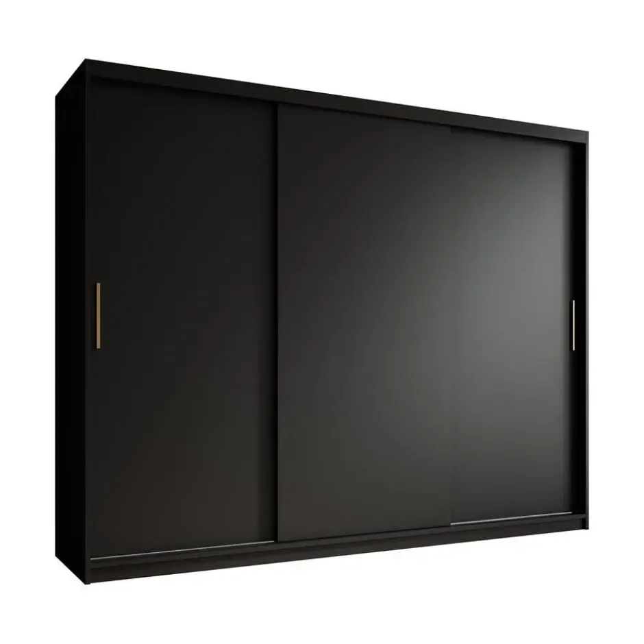 Meubella - Kledingkast Mandalin - Zwart - 250 cm