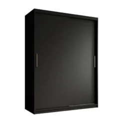 Meubella - Kledingkast Mandalin - Zwart - 150 cm