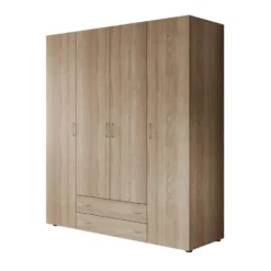 Meubella - Kledingkast Serra - Licht eiken - 160 cm