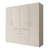 Meubella - Komodo - Kledingkast met 4 deuren - Wit - 200x61x201 cm
