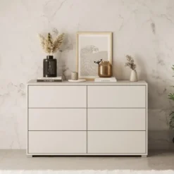 Meubella - Ladekast Gideon - Beige - 120 cm