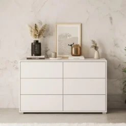 Meubella - Ladekast Gideon - Wit - 120 cm