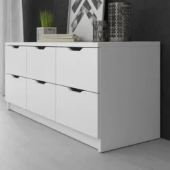 Meubella - Ladekast Kennedy - Wit - 120 cm