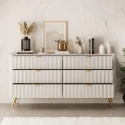 Meubella - Ladekast Lima - Beige - 163 cm