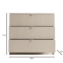 Meubella - Ladekast Tavares - Beige - 80 cm