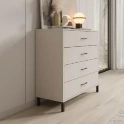 Meubella - Ladekast Vidor - Beige - 93 cm