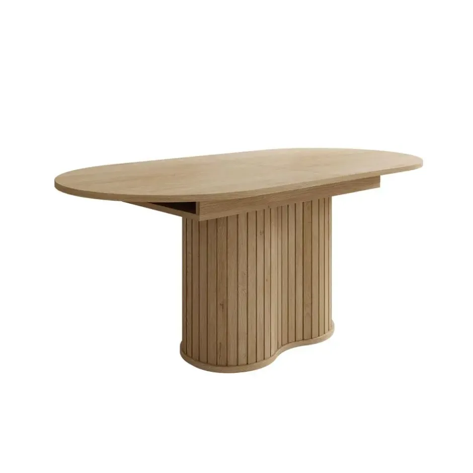 Meubella - Loro - Eetkamertafel uitschuifbaar - Eiken - 180-220x90x76cm