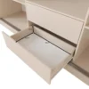 Meubella - Lumivera - Kledingkast 3 schuifdeuren - Beige - 250x60x215cm
