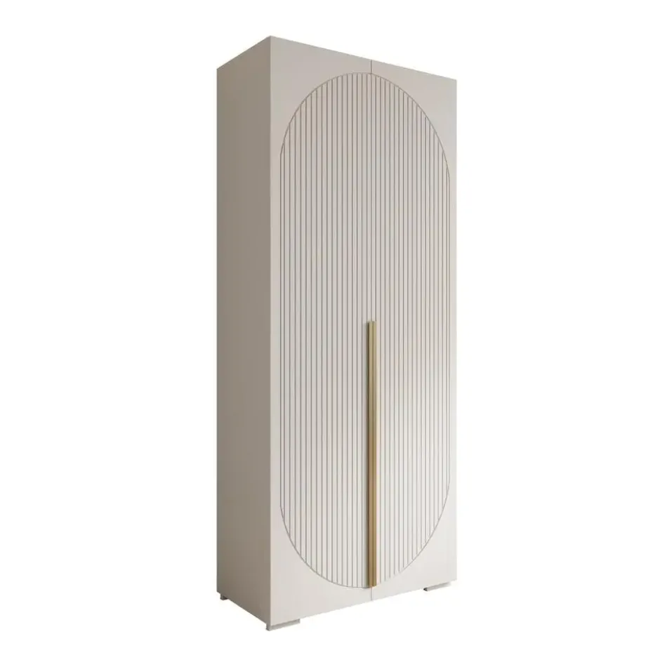 Meubella - Mayfair - Kledingkast 2-deurs - Wit - 100x47x237 cm