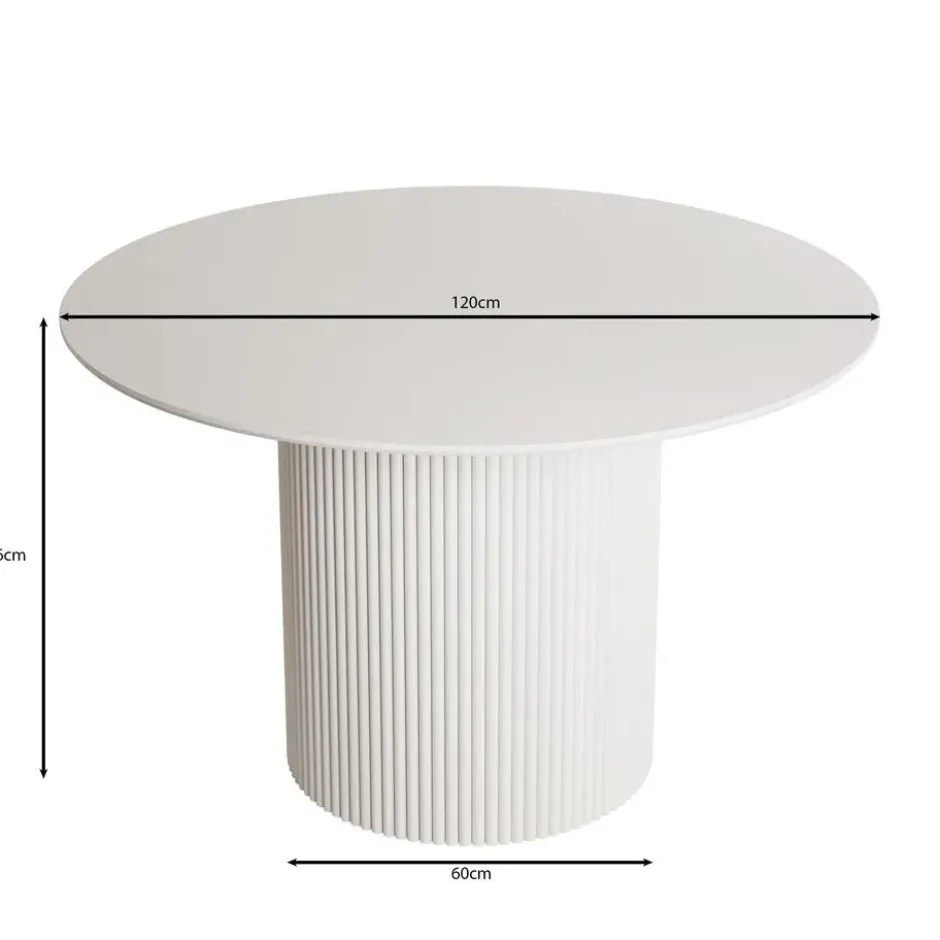Meubella - Modena - Eetkamertafel - Zwart - 120x120x76 cm